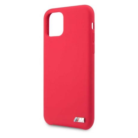 Чехол (клип-кейс) BMW Silicon case, для Apple iPhone 11, красный [bmhcn61msilre]