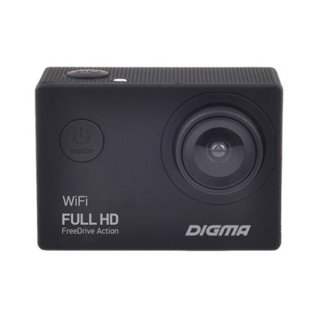 Видеорегистратор DIGMA FreeDrive Action Full HD WiFi, черный [fdachw]