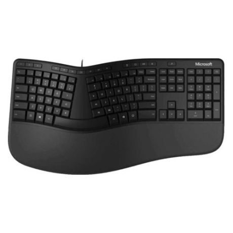 Клавиатура MICROSOFT Ergonomic for Business, USB, c подставкой для запястий, черный [lxn-00011]