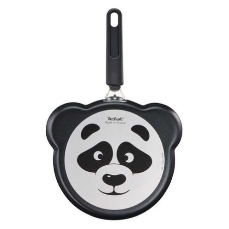 Сковорода блинная TEFAL Panda B3781072, 22см, без крышки, черный [2100105149]