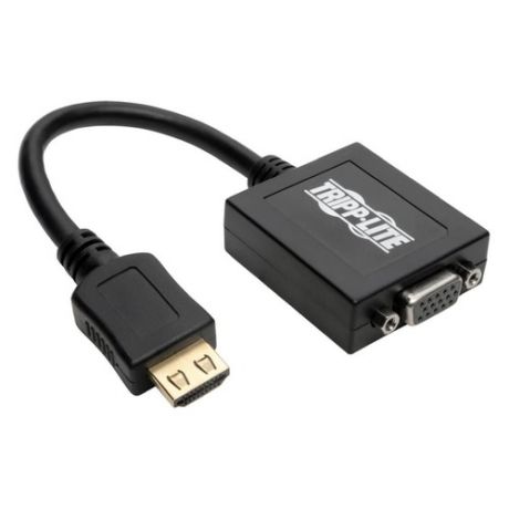 Адаптер аудио-видео TRIPPLITE P131-06N, HDMI (m) - VGA (f) , ver 1.4, 0.15м, ф/фильтр, черный