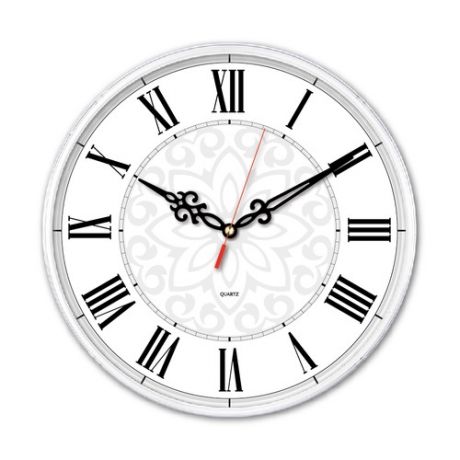 Настенные часы БЮРОКРАТ WallC-R70P, аналоговые, белый