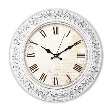 Настенные часы БЮРОКРАТ WallC-R73P, аналоговые, белый