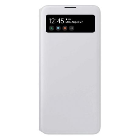 Чехол (флип-кейс) SAMSUNG S View Wallet Cover, для Samsung Galaxy A71, белый [ef-ea715pwegru]