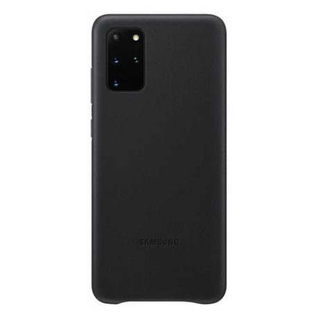Чехол (клип-кейс) SAMSUNG Leather Cover, для Samsung Galaxy S20+, черный [ef-vg985lbegru]