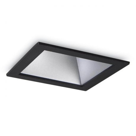 Встраиваемый светодиодный светильник Ideal Lux Game Square Black Silver
