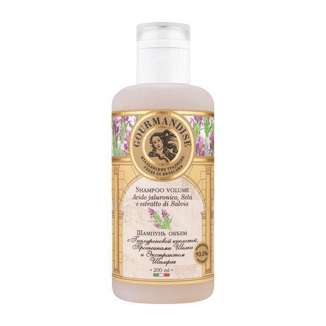 Gourmandise Shampoo Volume Acido Jaluronico Seta e Estratto di Salvia