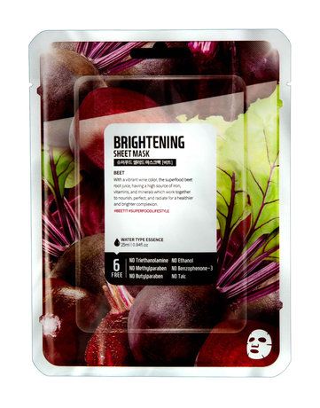 Superfood Salad For Skin Brightening Sheet Mask Beet