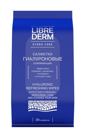 Librederm Hyaluronic refreshing wipes