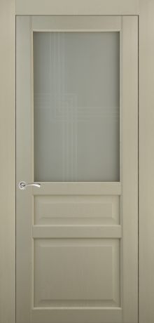Дверь межкомнатная остеклённая Artens Мария 80x200 см, ПВХ, цвет айвори, с фурнитурой