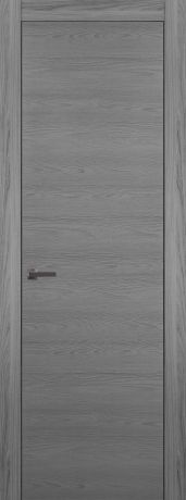Дверь межкомнатная глухая 80x200 см, ламинация, цвет ясень серый
