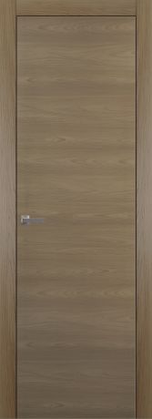 Дверь межкомнатная глухая 60x200 см, ламинация, цвет ясень коричневый