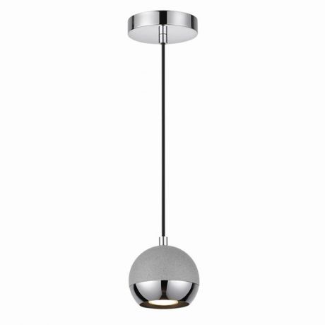 Светильник подвесной Cemeta 3801/1L, 1 лампа, 3 м², цвет серый металлик