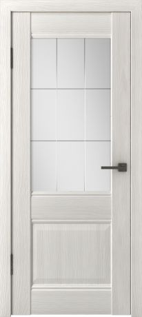 Дверь межкомнатная остеклённая с замком и петлями в комплекте Классик 2 60x200 см ПВХ цвет белёный дуб