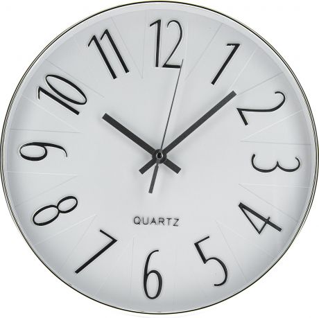 Часы настенные «Белый агат» 30 см