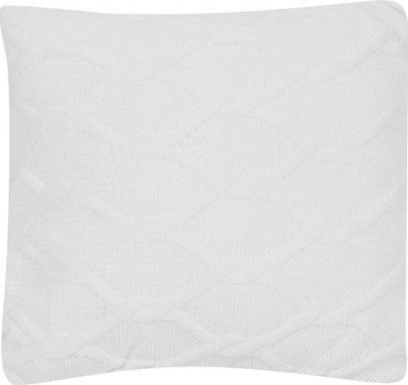 Подушка «Ромб», 40х40 см, цвет белый