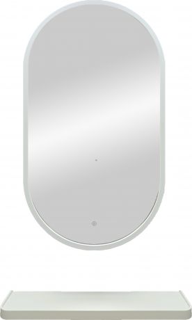 Зеркало с подсветкой и полкой Image White LED 45x80 см