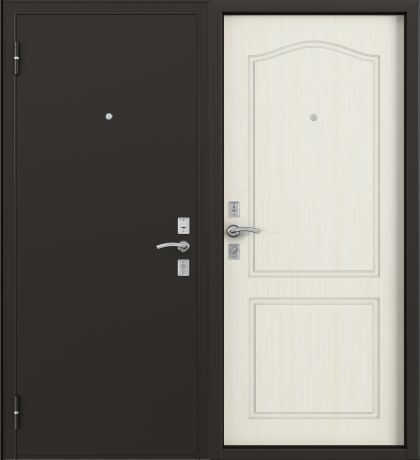 Дверь металлическая Стефан, 860 мм, левая, цвет лиственница белая