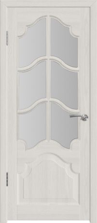 Дверь межкомнатная остеклённая с замком и петлями в комплекте Венеция 90x200 см ПВХ цвет белёный дуб