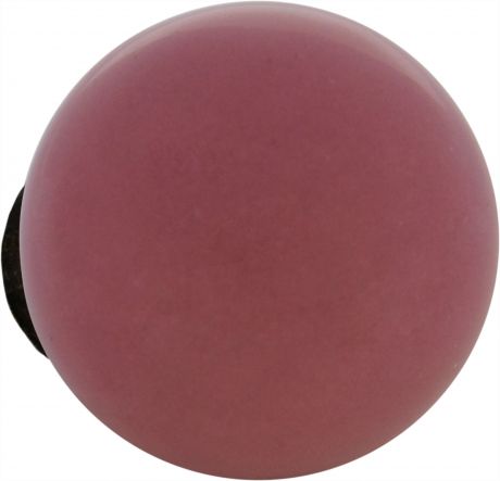 Ручка-кнопка мебельная KF12-16, керамика, цвет розовый