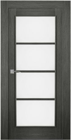 Дверь межкомнатная остеклённая Vario 70x200 см, шпон, цвет дуб мусон, скрытые петли