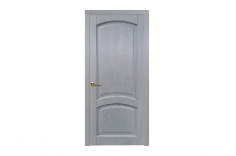 Дверь межкомнатная глухая 829 80x200 см, шпон, цвет дуб серая патина