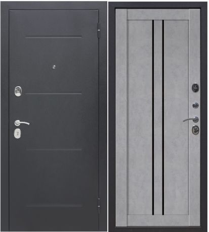 Дверь входная металлическая «Стоун», 860 см, правая, цвет серый дуб