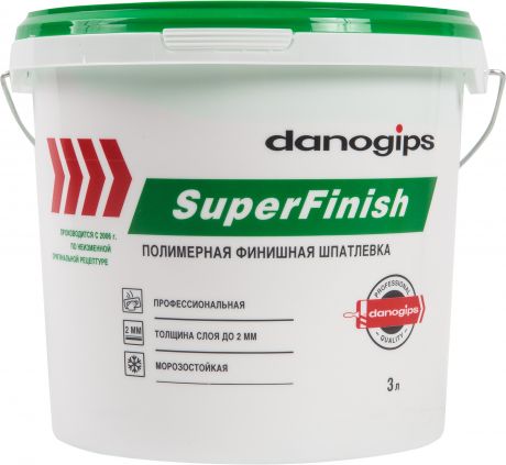 Шпаклевка готовая финишная Danogips SuperFinish 5 кг