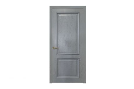 Дверь межкомнатная глухая Вельми 60x220 см, шпон, цвет дуб серая патина