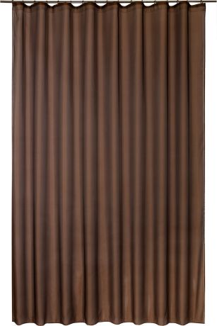 Тюль на ленте «Пегги», 250x280 см, однотон, цвет коричневый