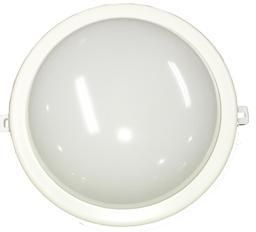 Светильник ЖКХ светодиодный IP44, накладной, круг, цвет белый