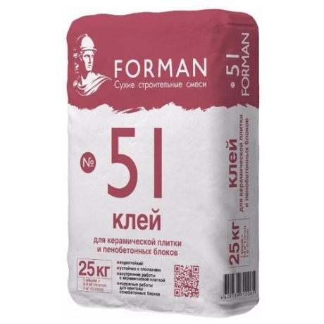 Клей для плитки Forman №51 25 кг