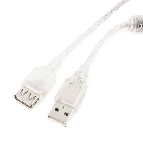 Аксессуар Gembird Cablexpert Pro USB2.0 AM/AF 3m Transparent CCF-USB2-AMAF-TR-10