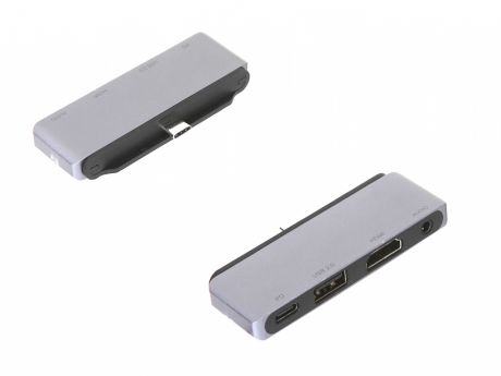 Адаптер Red Line Multiport adapter Type-C 4 in 1 Silver УТ000018775