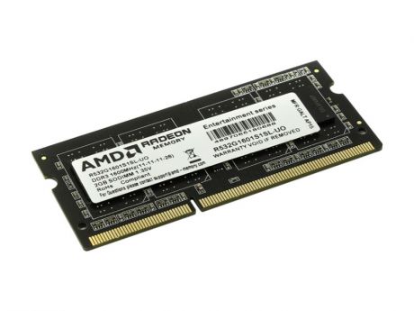 Модуль памяти AMD DDR3 SO-DIMM 1600MHz PC-12800 CL11 - 2Gb R532G1601S1S-U