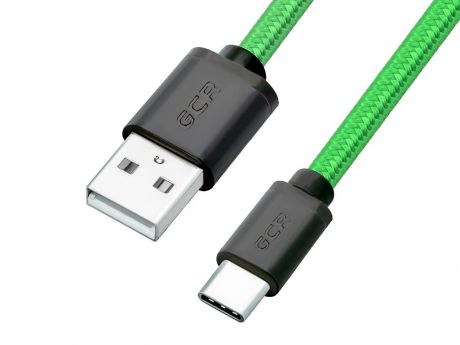 Аксессуар Greenconnect USB 2.0 AM/CM 1m Black-Green GCR-51744