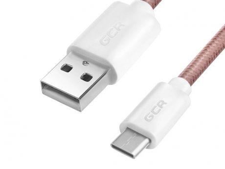Аксессуар Greenconnect USB 2.0 - Type-C 3A 50cm Pink GCR-51707