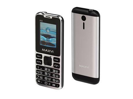 Сотовый телефон Maxvi X12 Metallic Silver