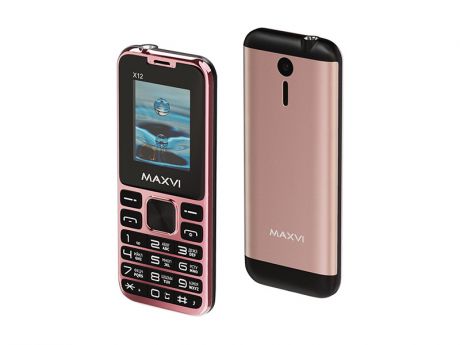 Сотовый телефон Maxvi X12 Rose Gold