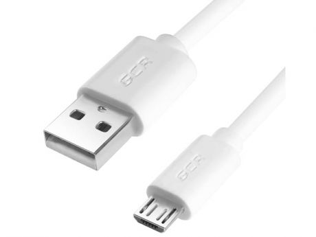 Аксессуар Greenconnect USB 2.0 AM - microB 5pin 30cm White GCR-51651