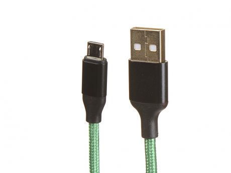 Аксессуар Greenconnect USB - MicroUSB 50cm Green-Black GCR-51261