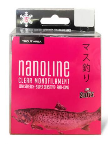 Леска Sufix Nanoline Trout 0.14mm 150m 1.8kg Transparent SNL14C150