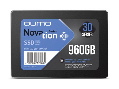 Жесткий диск Qumo Novation TLC 3D SSD 960Gb Q3DT-960GAEN