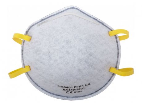 Защитная маска FIT 12286 3-х слойная класс защиты FFP1 (до 4 ПДК) угольный фильтр