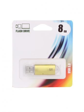 USB Flash Drive 8Gb - Perfeo C14 Metal Series Gold PF-E02Gl008ES