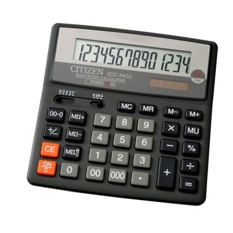 Калькулятор Citizen SDC-640II - двойное питание