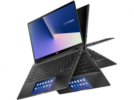 Ноутбук ASUS Zenbook Flip UX463FL-AI023T Grey 90NB0NY1-M00770 (Intel Core i5-10210U 1.6 GHz/8192Mb/512Gb SSD/nVidia GeForce MX250 2048Mb/Wi-Fi/Bluetooth/Cam/14.0/1920x1080/Touchscreen/Windows 10 Home 64-bit)