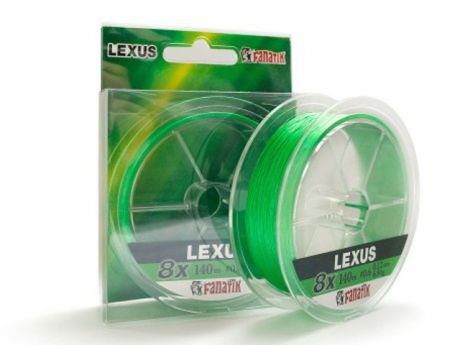 Леска Fanatik Lexus PE X8 (#1,2) 0.18mm 140m Light Green LXPEX814012