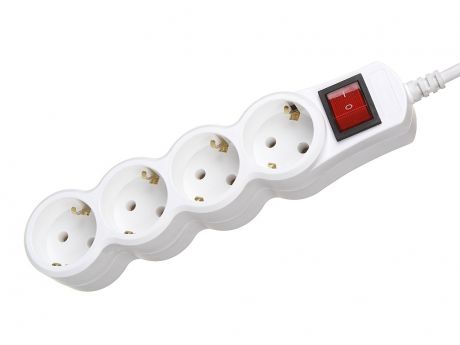 Сетевой фильтр 5bites 4 Sockets 5m White SP4W-150