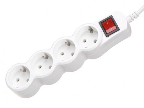 Сетевой фильтр 5bites 4 Sockets 1.8m White SP4W-118